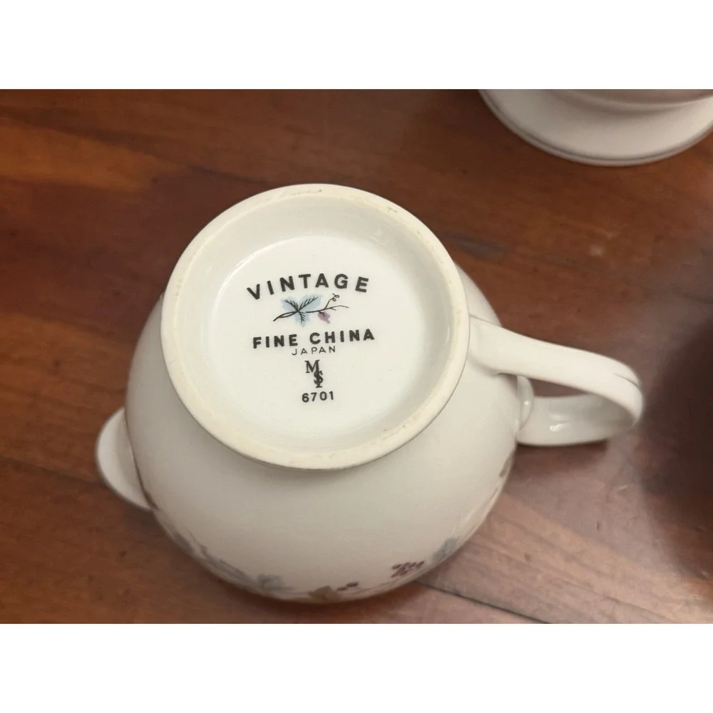 Max Schoenfeld Fine China of Japan VINTAGE 6701 Coffee Pot Creamer Sugar Set MS